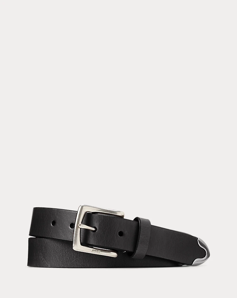 Western Leather Dress Belt