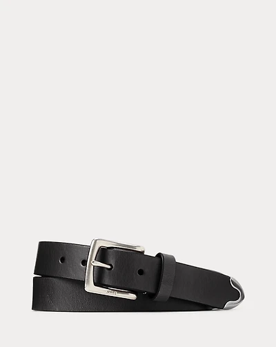 Western Leather Dress Belt
