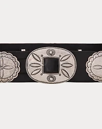 Leather Cast Concho Belt