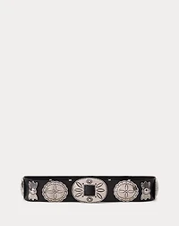 Leather Cast Concho Belt