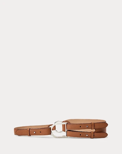 Welington Pebbled Tri-Strap Belt