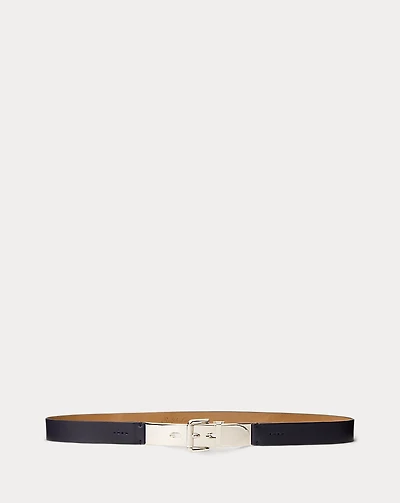 Calfskin Letter-Opener Skinny Belt