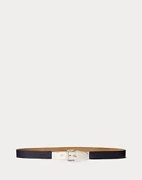 Calfskin Letter-Opener Skinny Belt