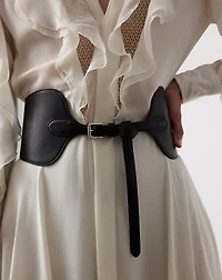 Calfskin Wide Corset Belt