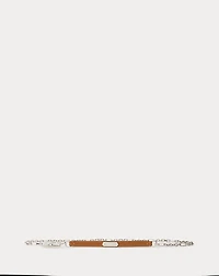 Calfskin Toggle Chain Skinny Belt