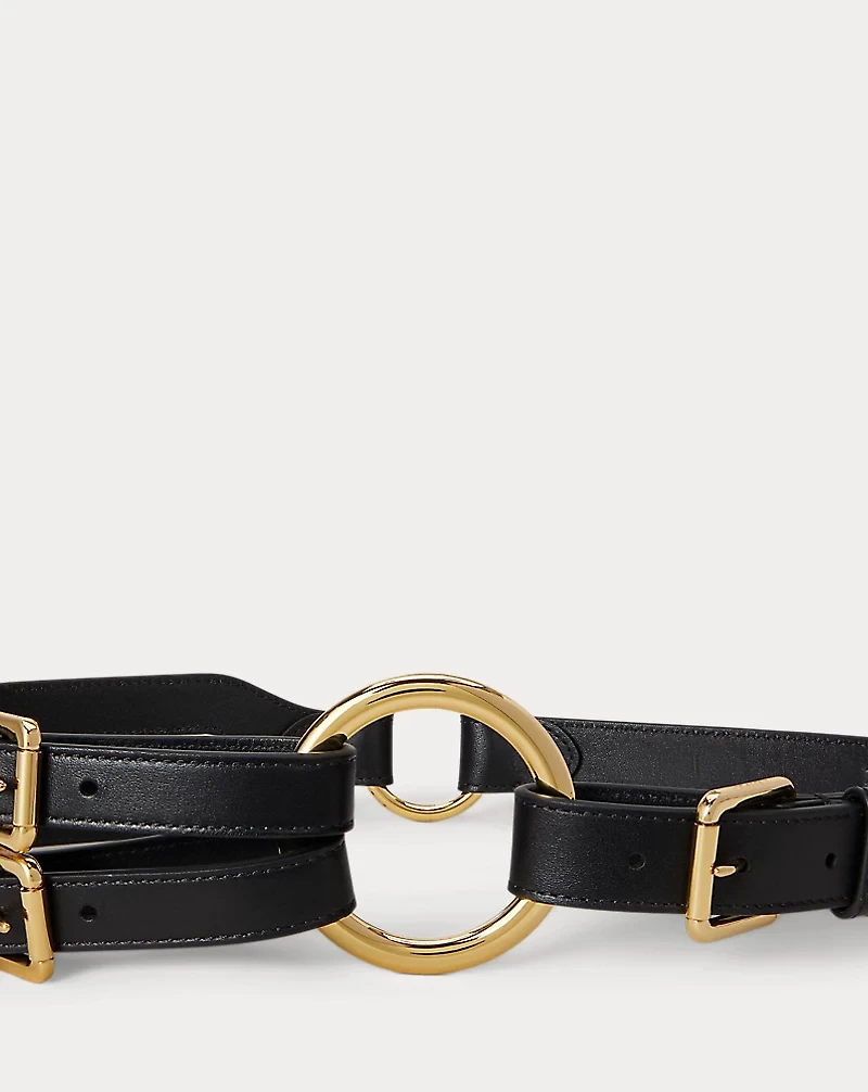 Tri-Strap O-Ring Leather Belt