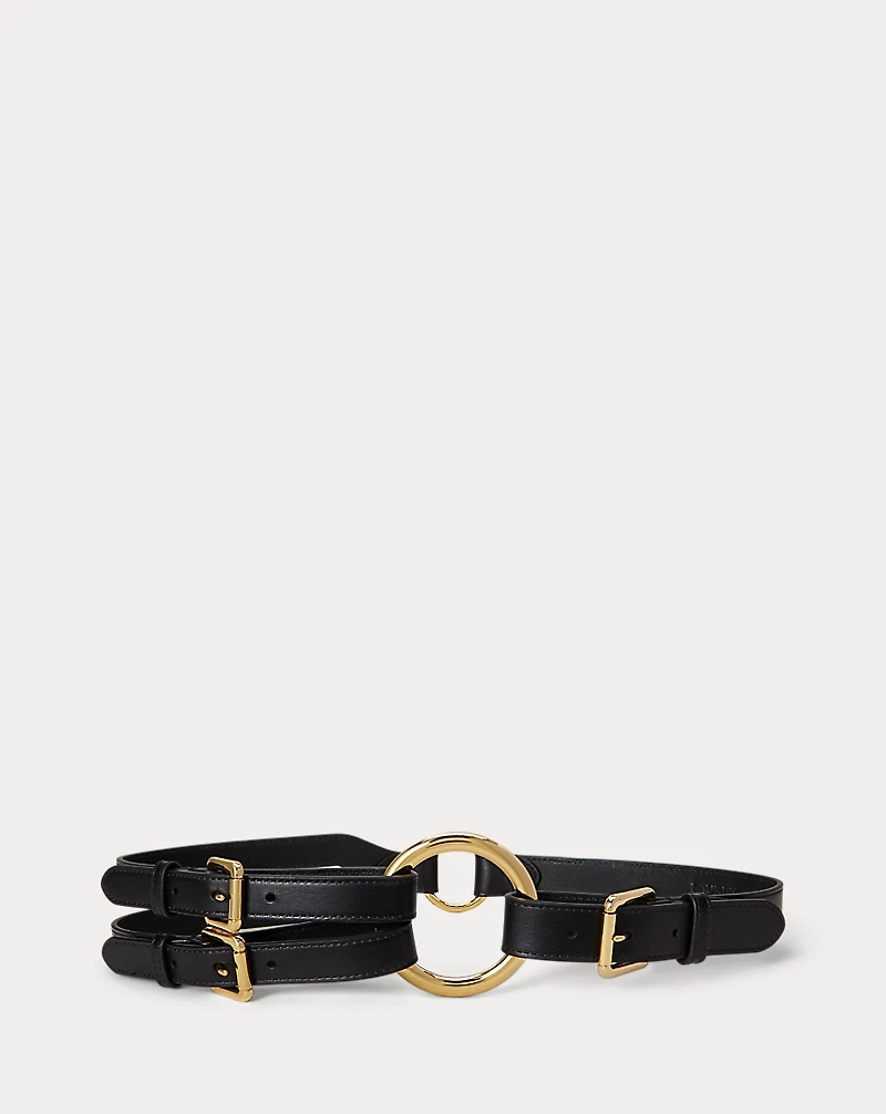Tri-Strap O-Ring Leather Belt