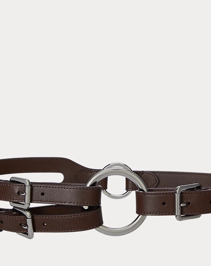 Tri-Strap O-Ring Leather Belt