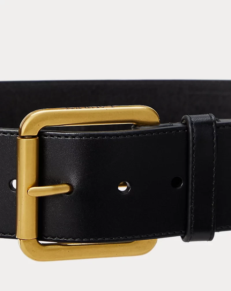 Vachetta Leather Wide Belt