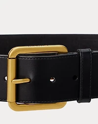 Vachetta Leather Wide Belt