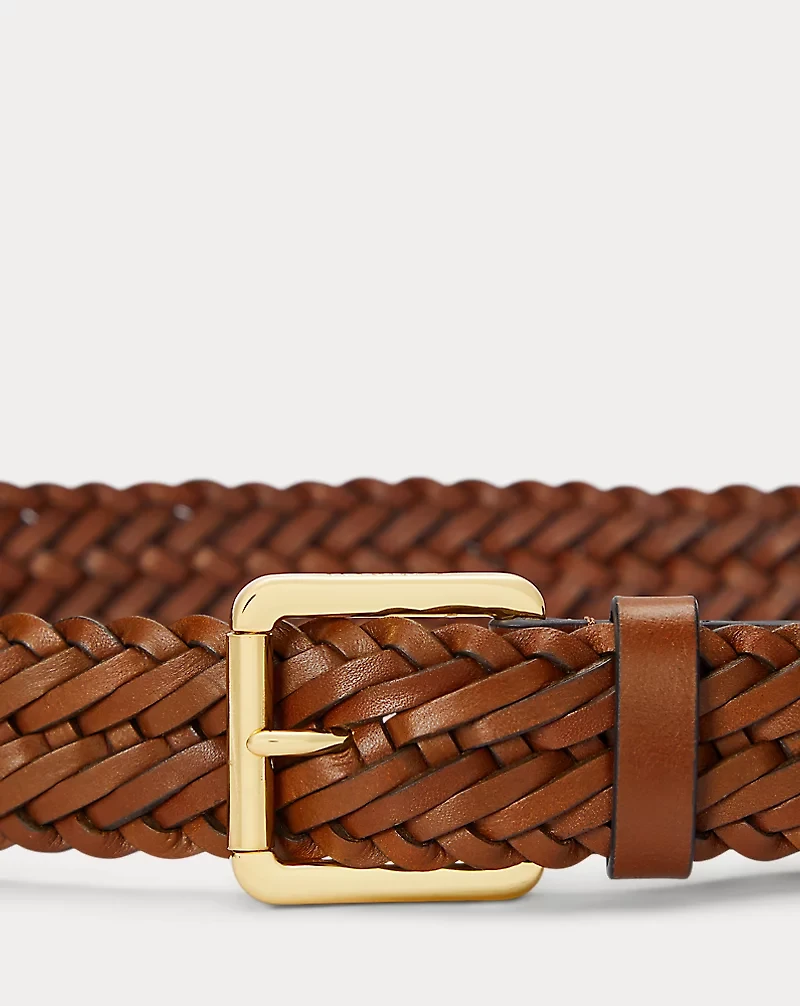 Braided Vachetta Leather Belt