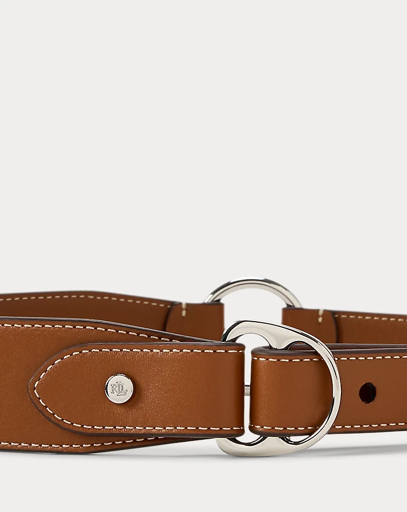 Equestrian D-Ring Leather Belt