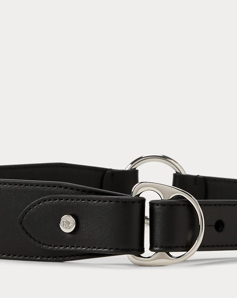Equestrian D-Ring Leather Belt