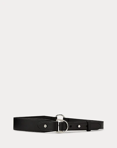 Equestrian D-Ring Leather Belt