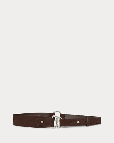 Equestrian D-Ring Suede Belt