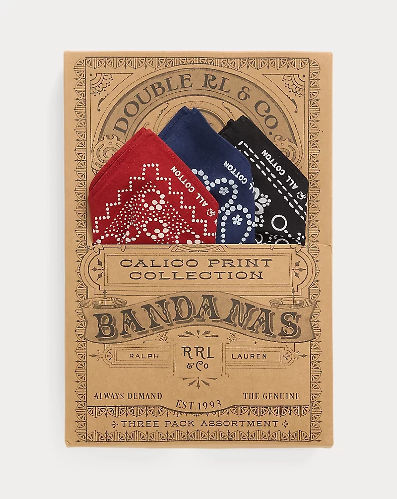 Calico-Print Bandanna 3-Pack