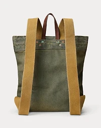 Faded Indigo Denim Backpack