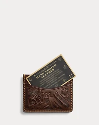 Hand-Tooled Leather Card Case