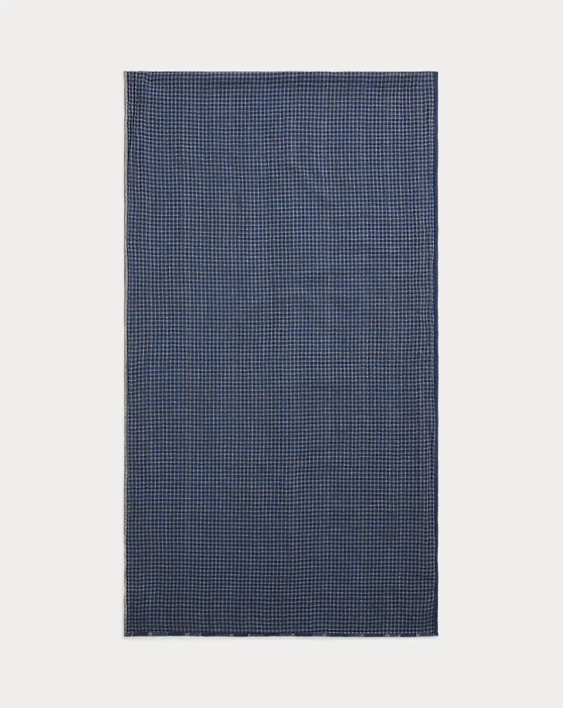 Striped Double-Faced Cotton Scarf