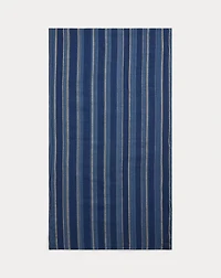 Striped Double-Faced Cotton Scarf