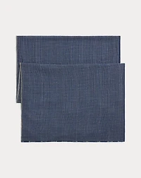 Striped Double-Faced Cotton Scarf