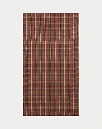 Plaid Double-Faced Cotton Scarf