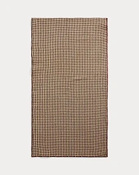 Plaid Double-Faced Cotton Scarf