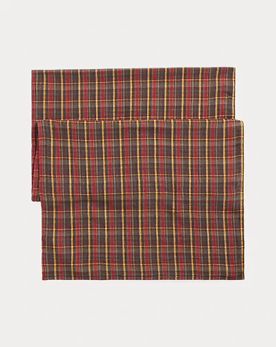 Plaid Double-Faced Cotton Scarf