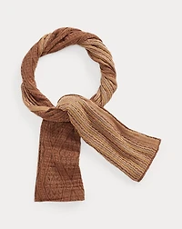 Double-Faced Cotton Jacquard Scarf