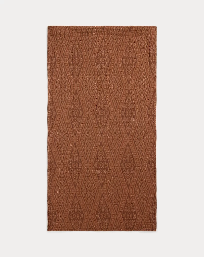 Double-Faced Cotton Jacquard Scarf