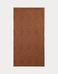 Double-Faced Cotton Jacquard Scarf