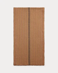Double-Faced Cotton Jacquard Scarf