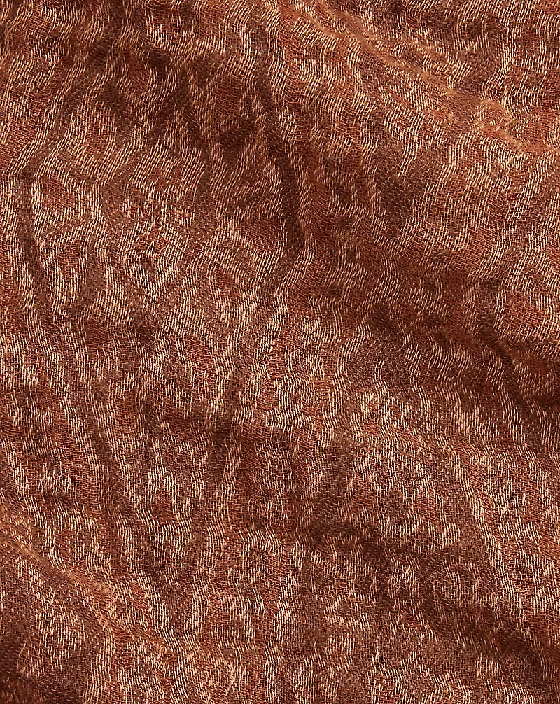 Double-Faced Cotton Jacquard Scarf