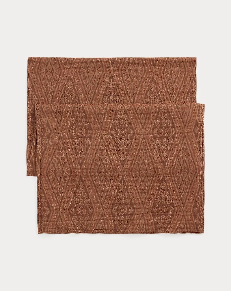 Double-Faced Cotton Jacquard Scarf