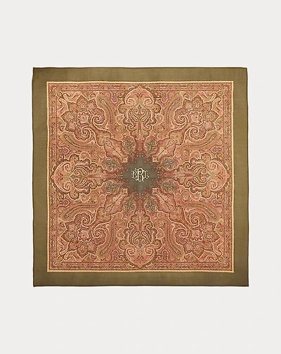 Paisley Wool Gauze Scarf