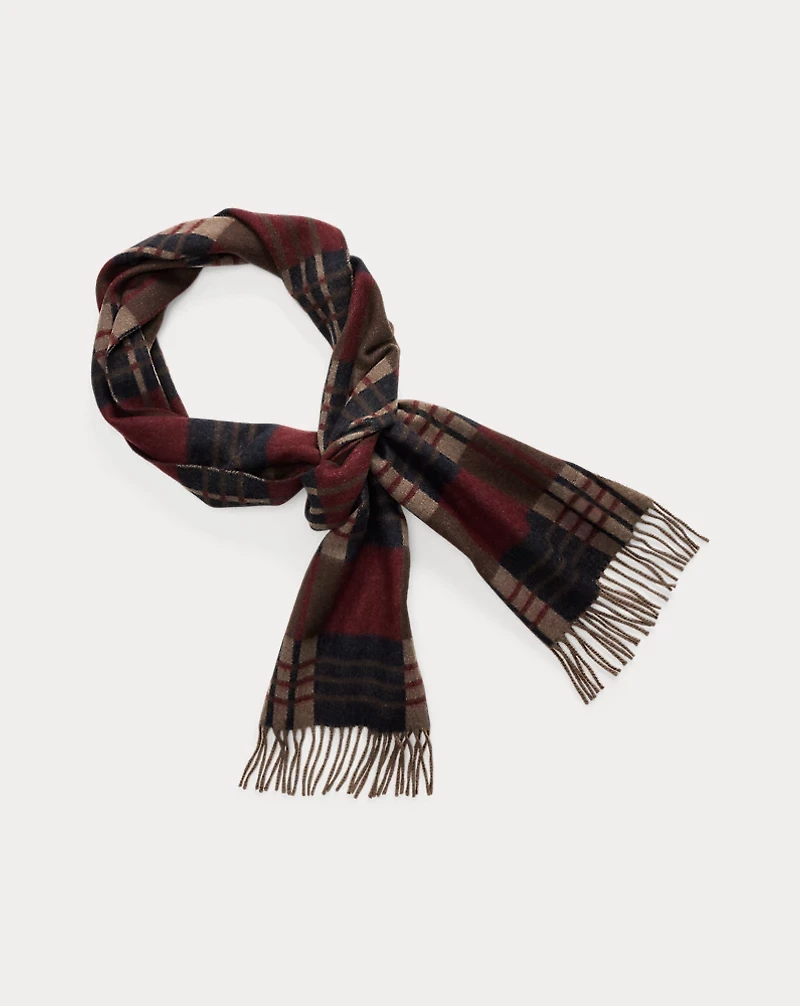 Patterned Wool-Cashmere Scarf