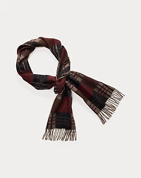 Patterned Wool-Cashmere Scarf