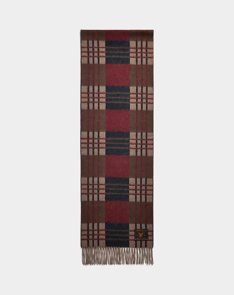 Patterned Wool-Cashmere Scarf