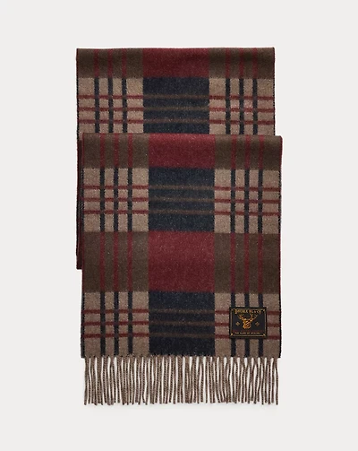 Patterned Wool-Cashmere Scarf