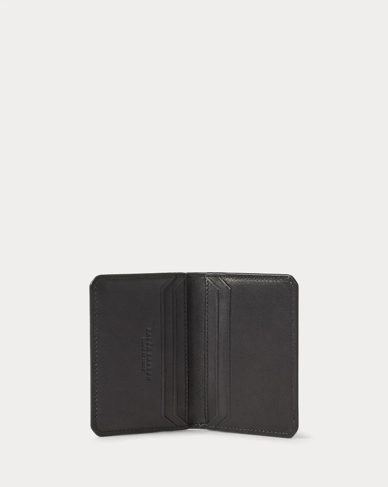 Calfskin Folded Card Case