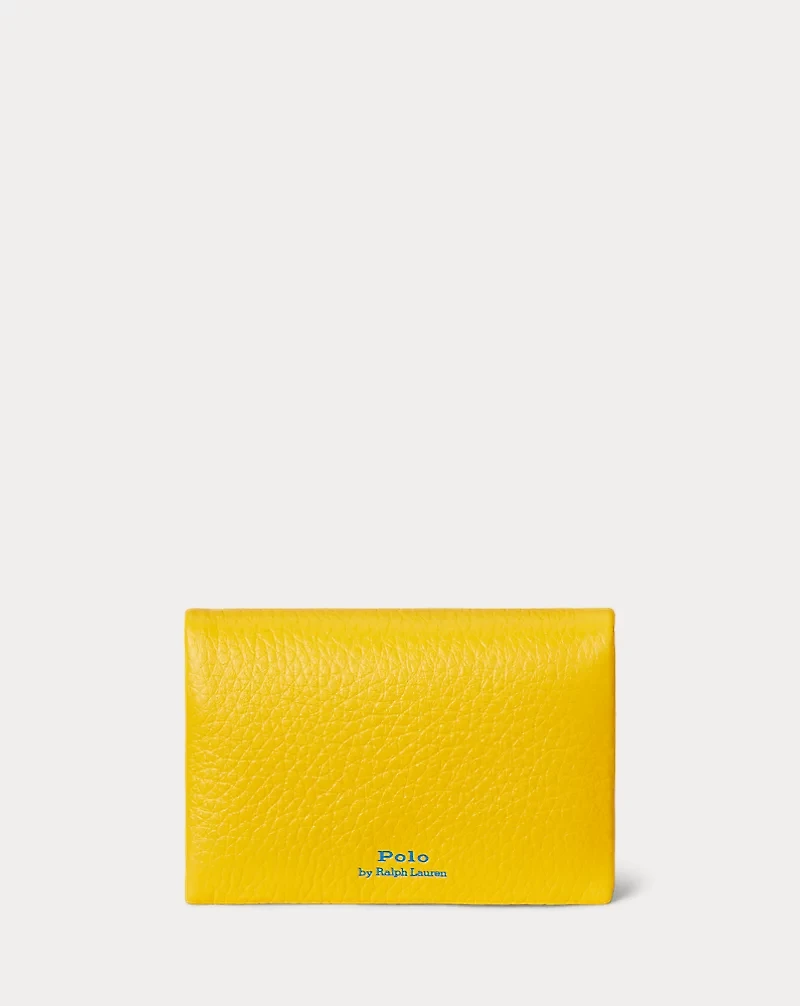 Polo Play Leather Snap Card Case