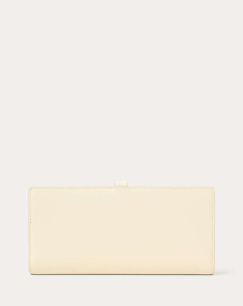 Polo Bear Leather Snap Wallet