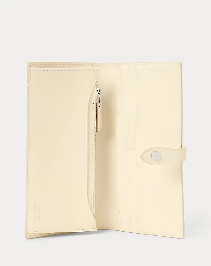 Polo Bear Leather Snap Wallet
