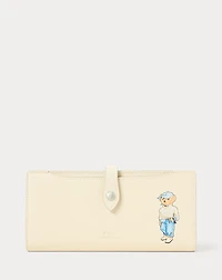 Polo Bear Leather Snap Wallet