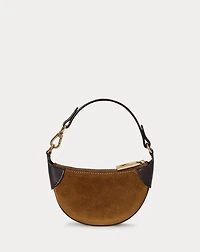 Polo ID Leather-Trim Suede Card Case