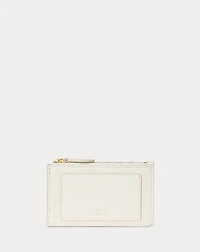 Polo Bear Leather Zip Card Case