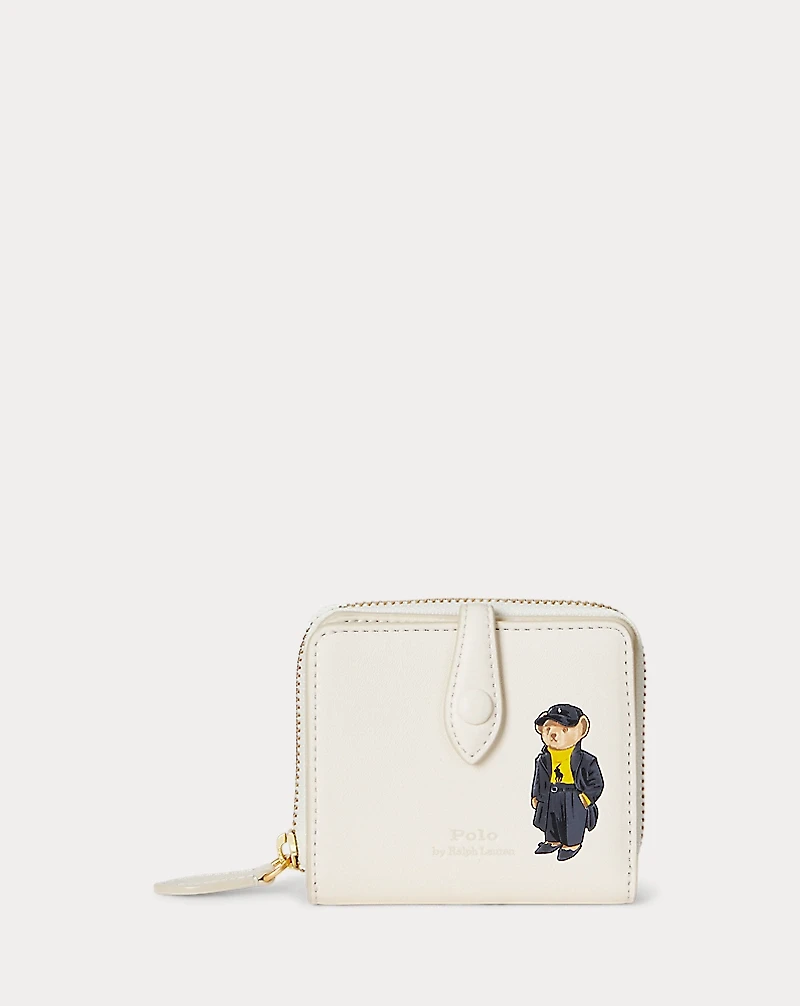 Polo Bear Leather Compact Wallet