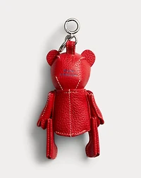 Polo Bear Leather Bag Charm
