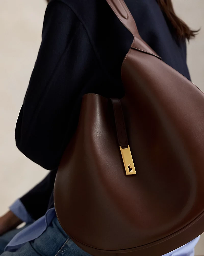 Polo ID Large Calfskin Shoulder Bag