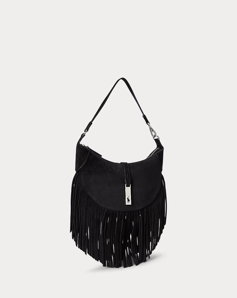 Polo ID Fringe Suede Mini Shoulder Bag
